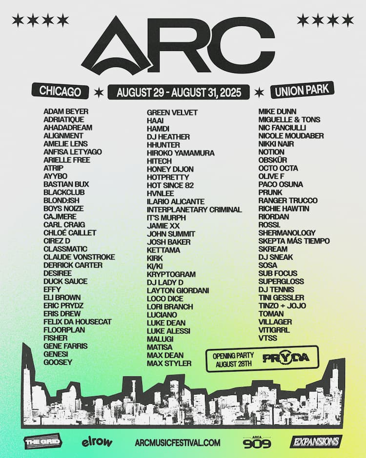 ARC Music Festival 2025 Lineup