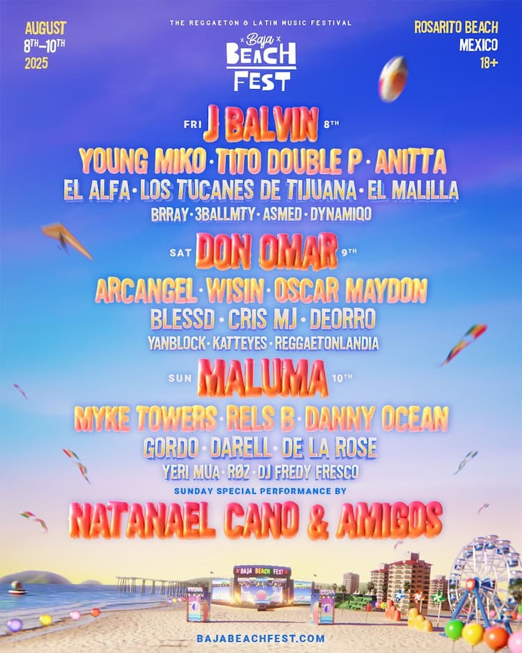 Baja Beach Fest 2025 Lineup