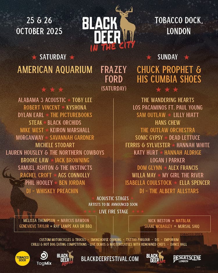 Black Deer Festival 2025 In The City Lineup