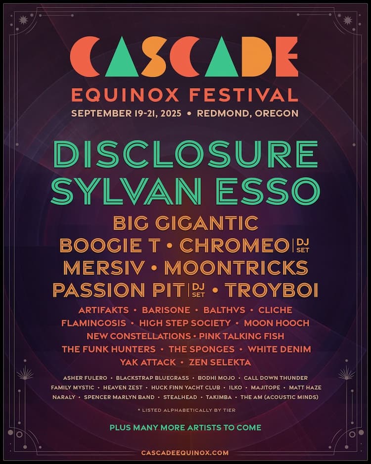 Cascade Equinox Festival 2025 Lineup