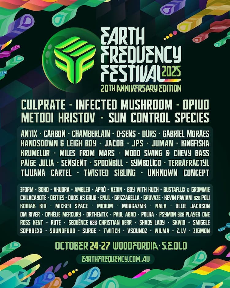 Earth Frequency Festival 2025 Lineup