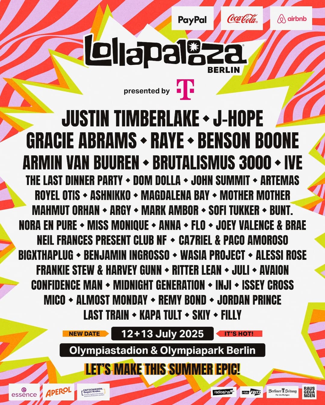 Lollapalooza Berlin 2025 Lineup