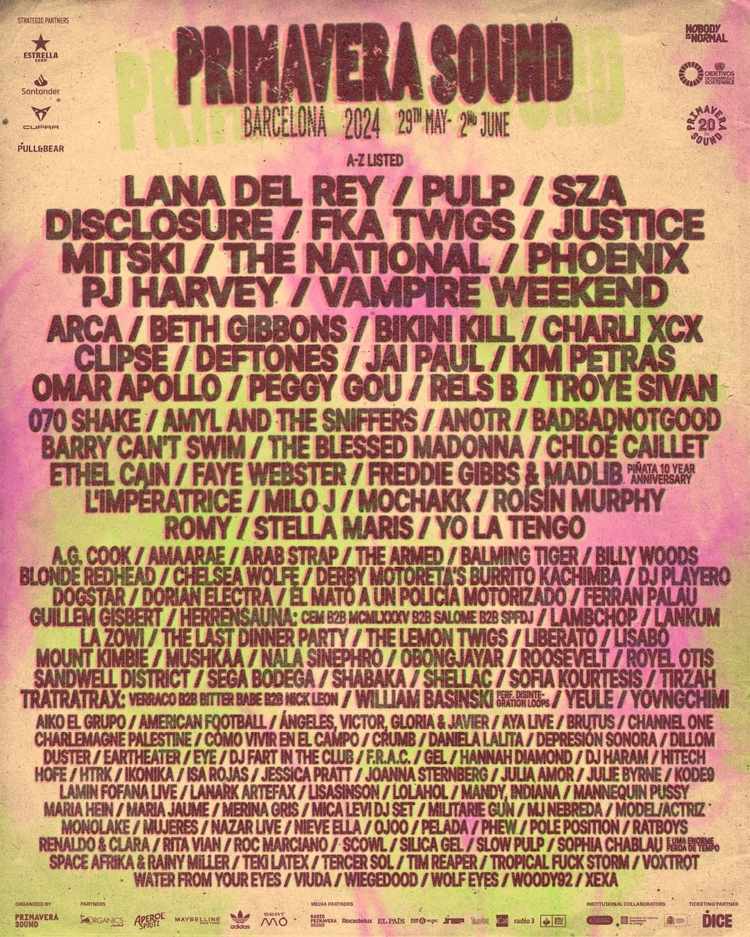 Primavera Sound 2024 Lineup