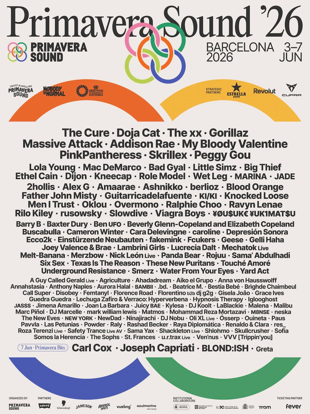 Primavera Sound 2026 Lineup