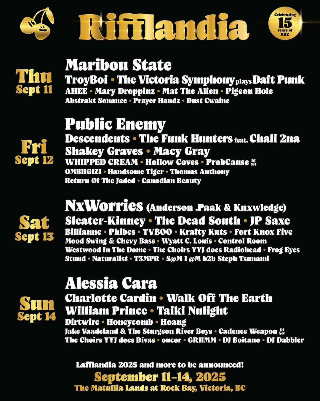 Rifflandia 2025 Lineup