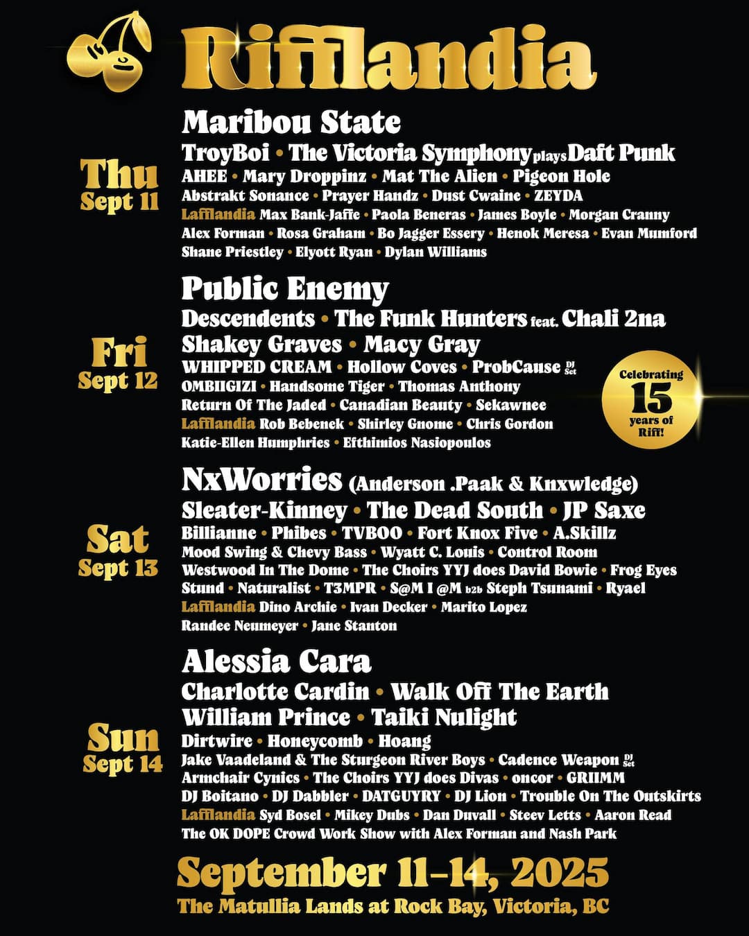 Rifflandia 2025 Lineup