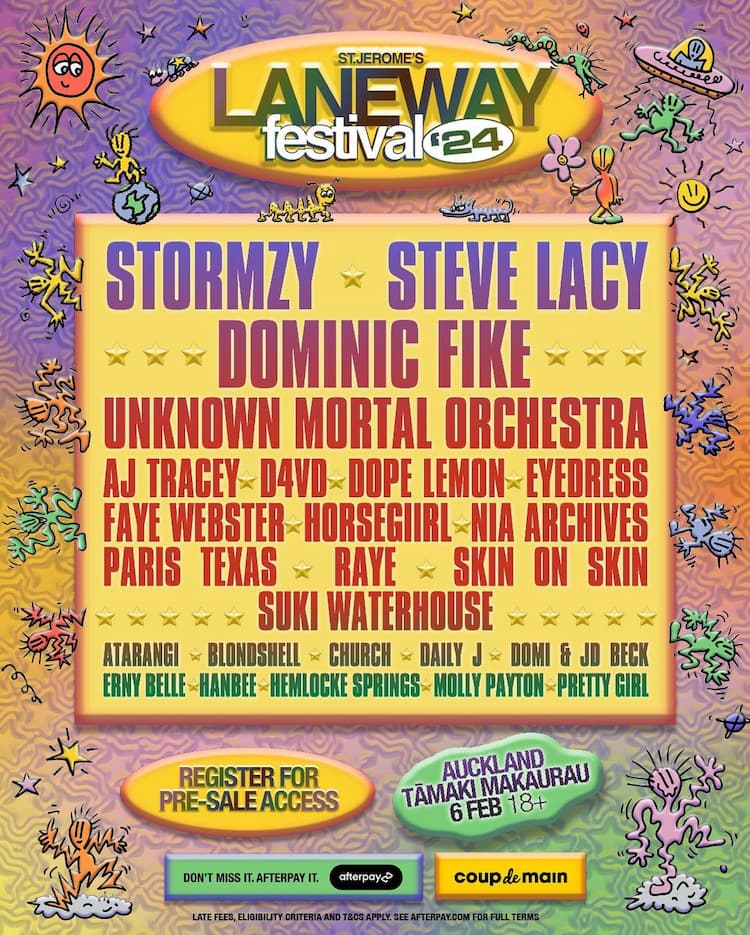 St Jerome's Laneway Festival 2024 Lineup NZ
