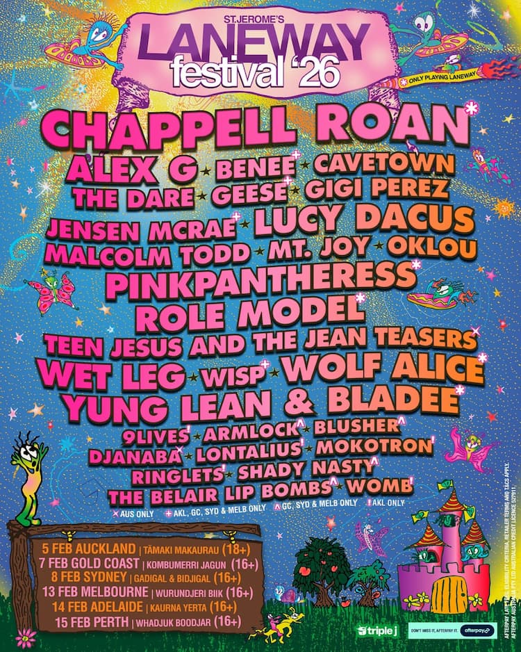 St Jerome's Laneway Festival 2026 Lineup