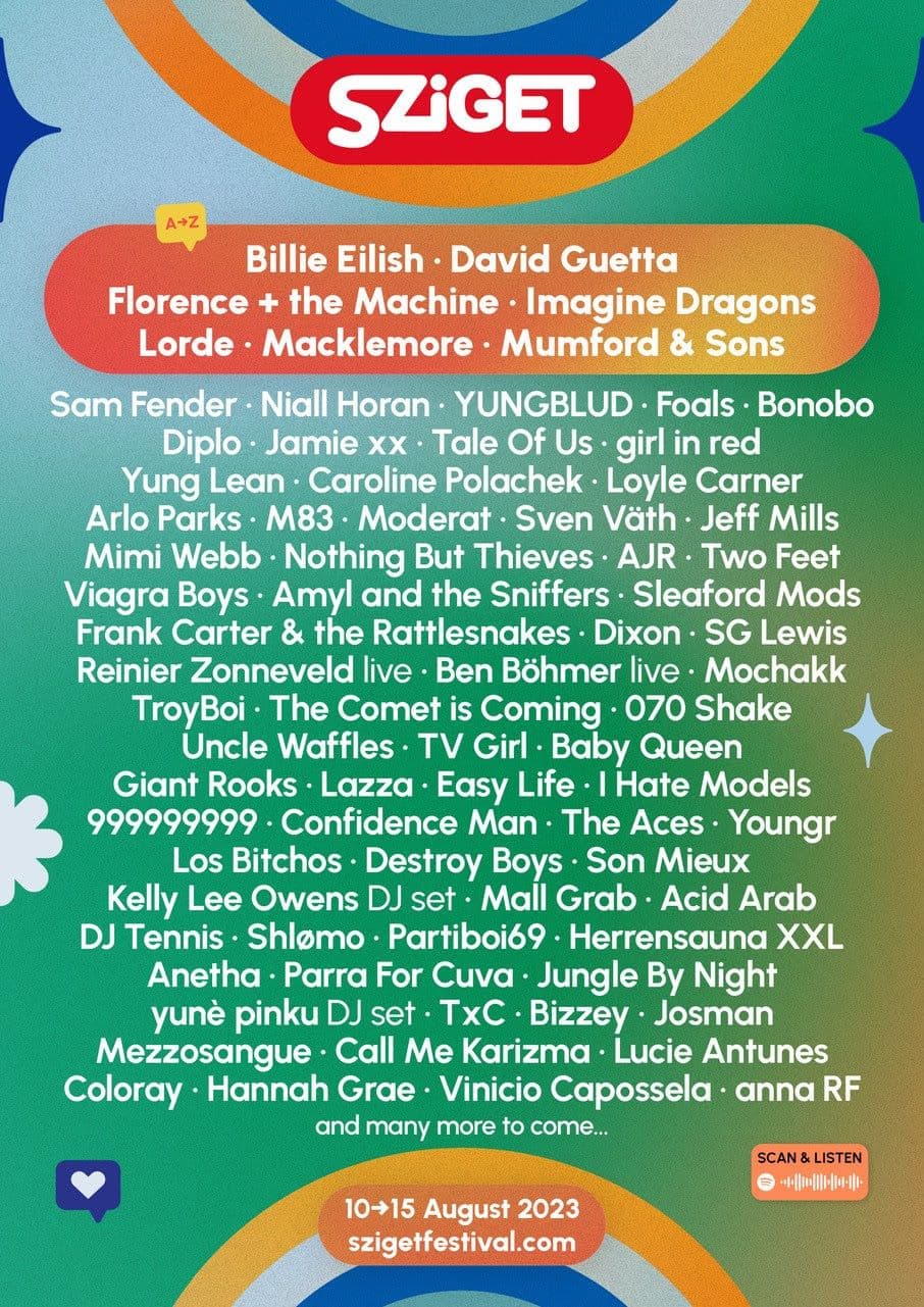 Sziget Festival 2023 Lineup