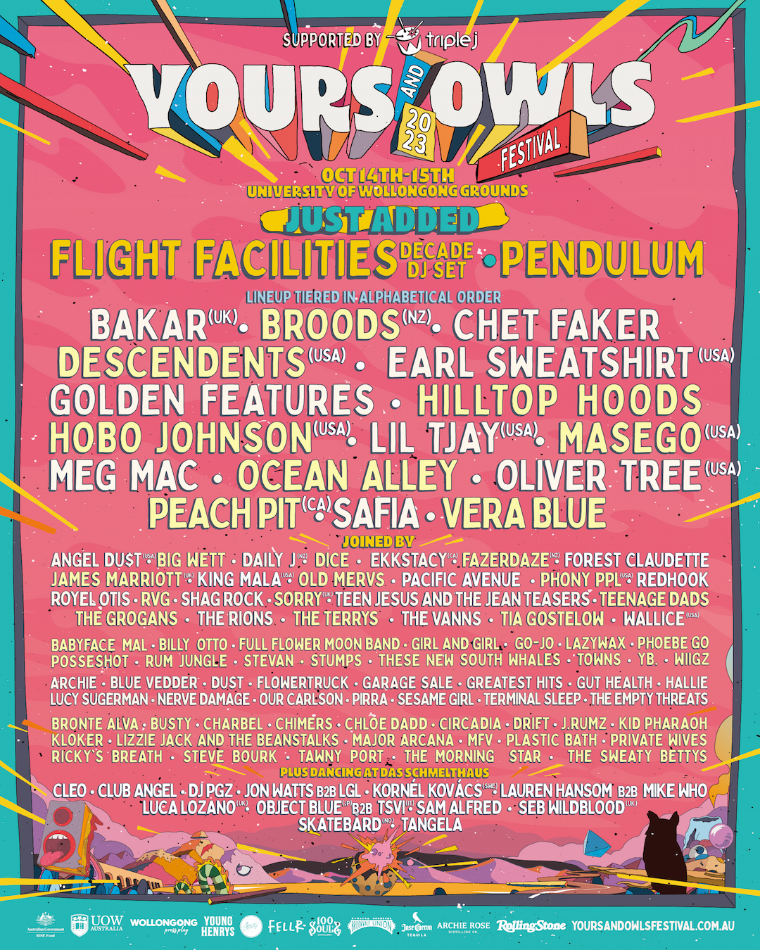 Yours & Owls 2023 Lineup