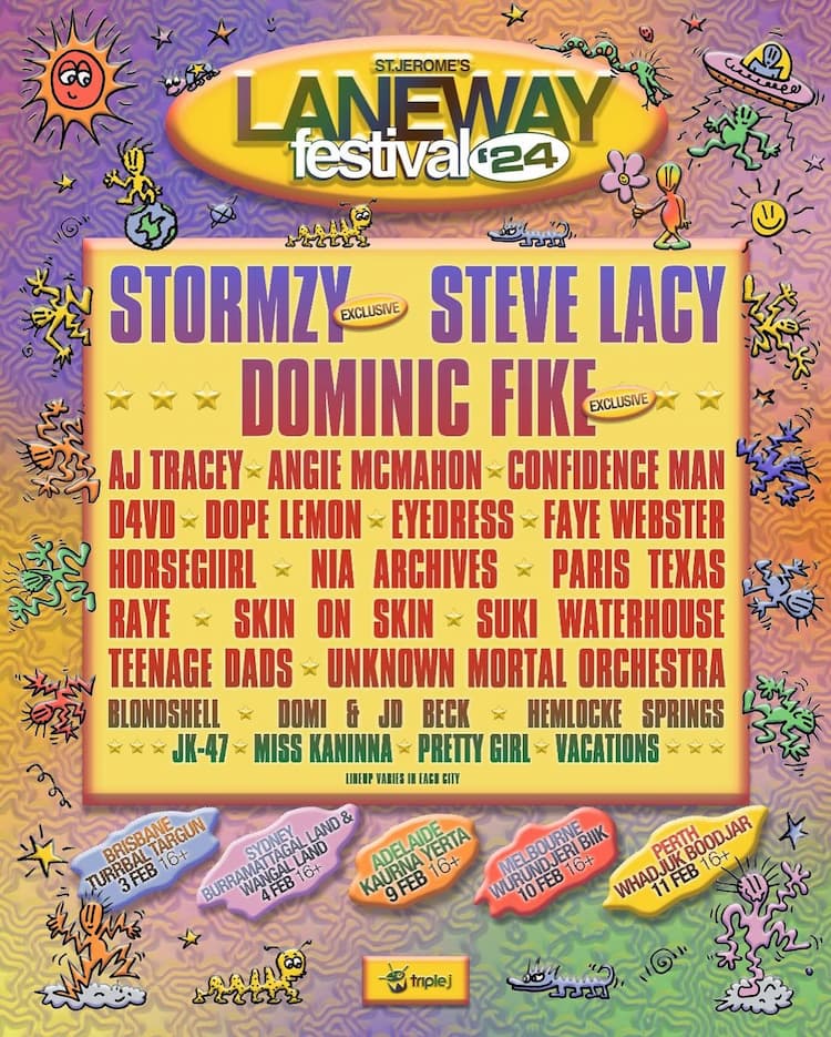 St Jerome's Laneway Festival 2024 Lineup