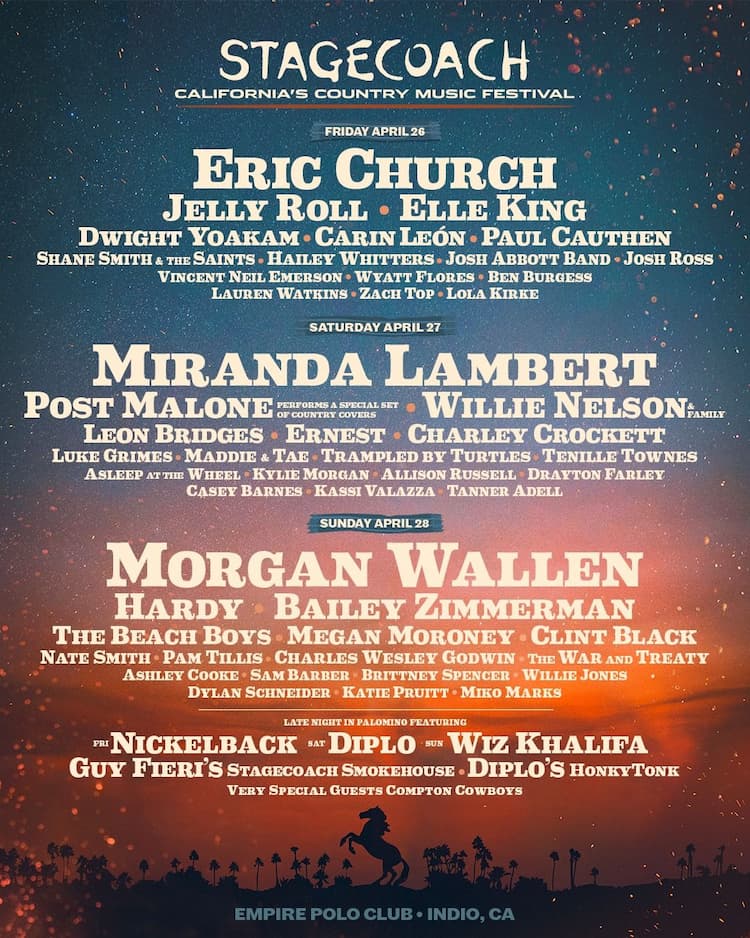 Stagecoach Festival 2024 Lineup